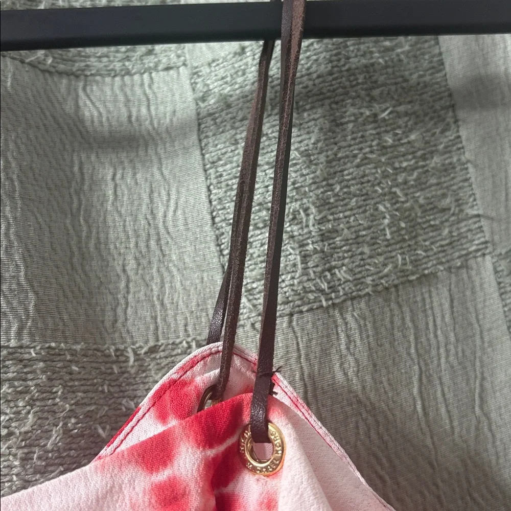 Michael kors Red and White Tie-Dye Flowy Slip Dress - Picture 8 of 11